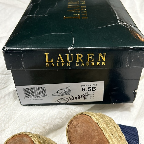 Brand New Ralph Lauren Cala wedge sandal. Size 6 1/2 in box - Picture 3 of 7